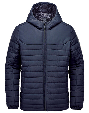 StormTech Men`s Nautilus Quilted Hoody, Navy, S bedrucken, Art.-Nr. 840182002