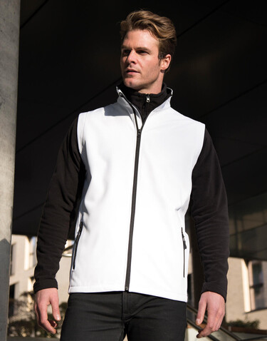 Result Men`s Printable Softshell Bodywarmer, Charcoal/Black, L bedrucken, Art.-Nr. 845331884