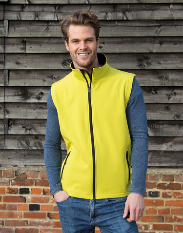 Result Men`s Printable Softshell Bodywarmer, Charcoal/Black, L bedrucken, Art.-Nr. 845331884