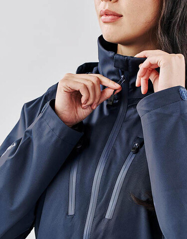 StormTech Women`s Scirocco Lightweight Shell, Navy, 2XL bedrucken, Art.-Nr. 847182007