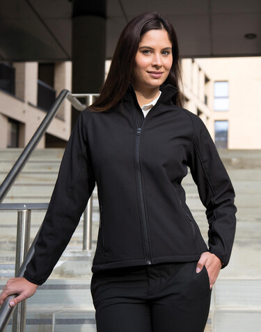 Result Ladies` Printable Softshell Jacket, Purple/Black, XS (8) bedrucken, Art.-Nr. 848333712