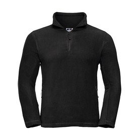 Russell Europe Quarter Zip Outdoor Fleece, Black, XS bedrucken, Art.-Nr. 852001012