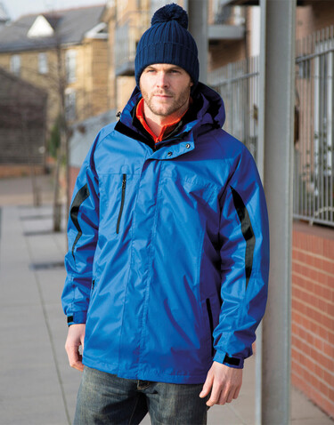 Result 3-in-1 Journey Jacket, Royal/Black, XL bedrucken, Art.-Nr. 853333546