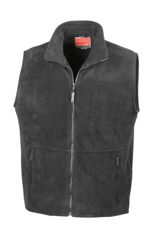 Result Fleece Bodywarmer, Black, 3XL bedrucken, Art.-Nr. 864331018