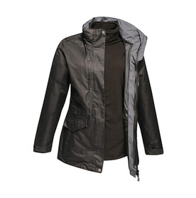 Regatta Women`s Benson III Jacket, Black/Black, 10 (36) bedrucken, Art.-Nr. 867171523