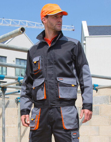 Result LITE Jacket, Grey/Black/Orange, XS bedrucken, Art.-Nr. 867331821 Result LITE Jacket, Grey/Black/Orange, XS bedrucken, Art.-Nr. 867331821