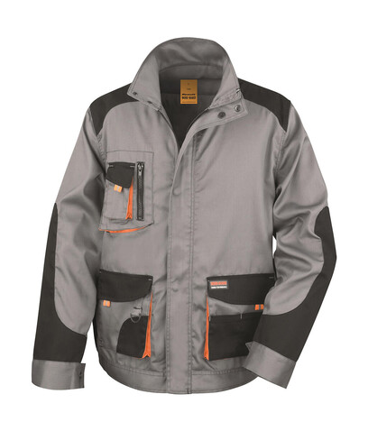 Result LITE Jacket, Grey/Black/Orange, XS bedrucken, Art.-Nr. 867331821 Result LITE Jacket, Grey/Black/Orange, XS bedrucken, Art.-Nr. 867331821