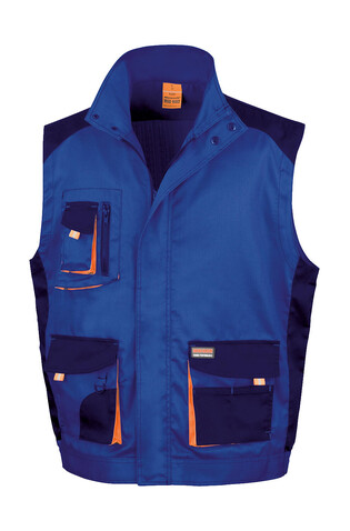 Result LITE Gilet, Black/Grey/Orange, M bedrucken, Art.-Nr. 868331973