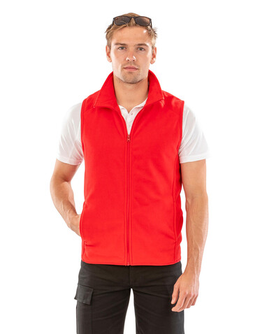 Result Micro Fleece Gilet, Red, XL bedrucken, Art.-Nr. 869334006