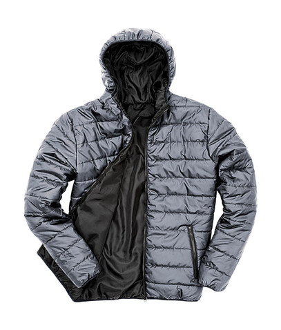 Result Soft Padded Jacket, Frost Grey/Black, XL bedrucken, Art.-Nr. 872331966