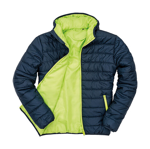 Result Soft Padded Jacket, Navy/Lime, XS bedrucken, Art.-Nr. 872332562