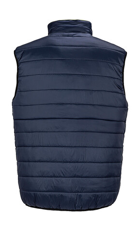 Result Reversible Soft Padded Safety Gilet, Fluo Yellow/Navy, 2XL bedrucken, Art.-Nr. 877336597