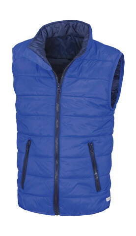 Result Junior/Youth Padded Bodywarmer, Royal/Navy, M (7-8) bedrucken, Art.-Nr. 879333664