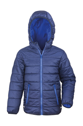 Result Junior/Youth Soft Padded Jacket, Navy/Royal, 2XS (2-3) bedrucken, Art.-Nr. 881332371