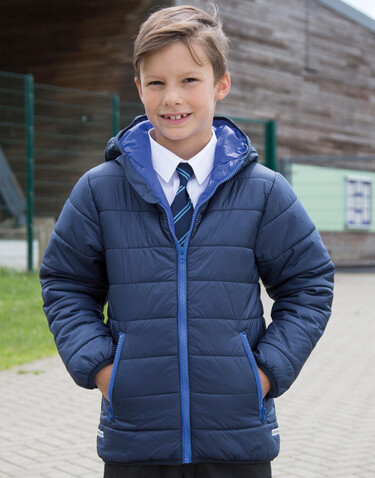 Result Junior/Youth Soft Padded Jacket, Navy/Royal, XL (11-12) bedrucken, Art.-Nr. 881332376