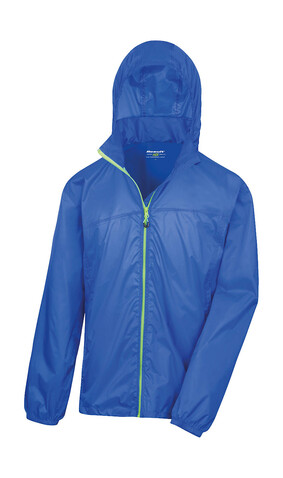 Result HDI Quest Lightweight Stowable Jacket, Royal/Lime, L bedrucken, Art.-Nr. 889333655