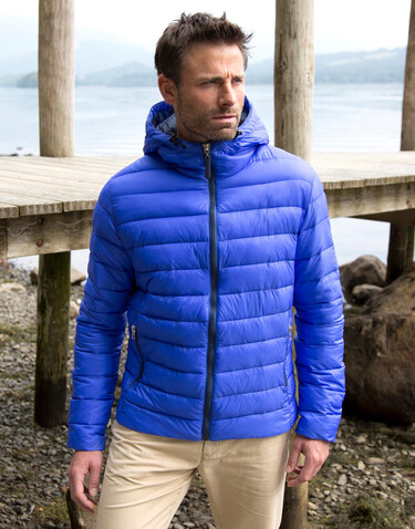 Result Snow Bird Hooded Jacket, Ocean Blue/Lime Punch, M bedrucken, Art.-Nr. 891333584