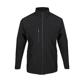 Regatta Honestly Made Recycled Softshell Jacket, Black, S bedrucken, Art.-Nr. 893171013