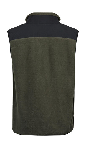 Tee Jays Mountain Fleece Bodywarmer, Clay/Black, 2XL bedrucken, Art.-Nr. 898547507