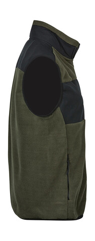 Tee Jays Mountain Fleece Bodywarmer, Deep Green/Black, XS bedrucken, Art.-Nr. 898545512