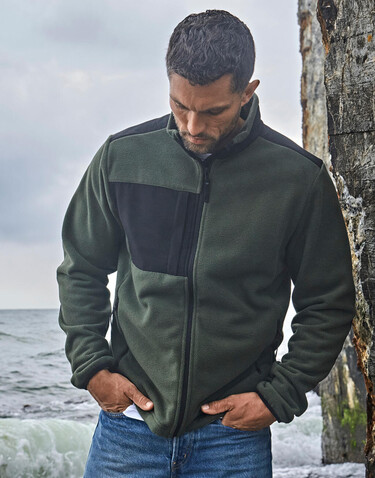 Tee Jays Mountain Fleece, Clay/Black, S bedrucken, Art.-Nr. 899547503