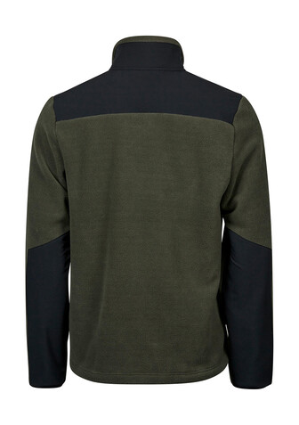 Tee Jays Mountain Fleece, Deep Green/Black, 3XL bedrucken, Art.-Nr. 899545518