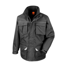 Result Work-Guard Sabre Long Coat, Black, XS bedrucken, Art.-Nr. 901331012