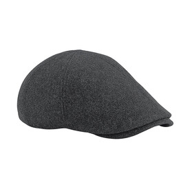 Beechfield Melton Wool Ivy Cap, Charcoal Marl, One Size bedrucken, Art.-Nr. 901691340