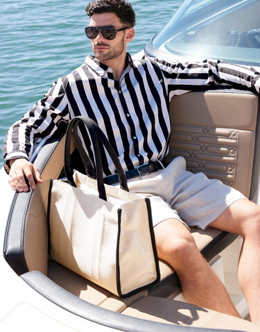 Quadra Puerto Large Tote, Natural, One Size bedrucken, Art.-Nr. 902300080