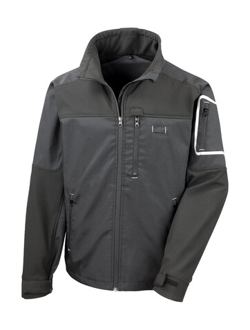 Result Work-Guard Sabre Stretch Jacket, Black, 2XL bedrucken, Art.-Nr. 902331017