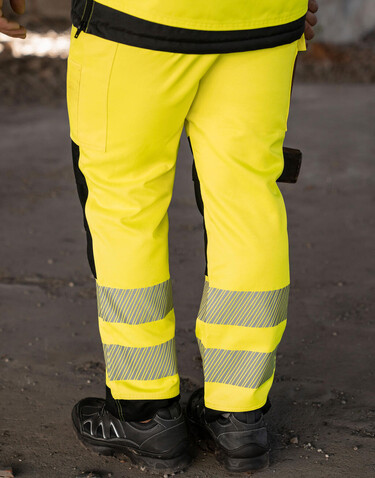 Korntex EOS - Hi-Vis Trousers, Yellow/Black, 52 bedrucken, Art.-Nr. 903136573