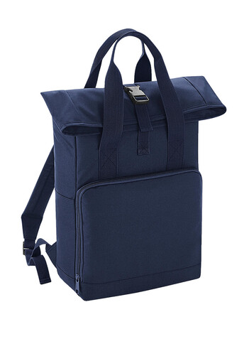 Bag Base Recycled Twin Handle Roll-Top Backpack, Navy Dusk, One Size bedrucken, Art.-Nr. 903292070