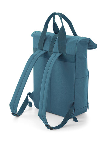 Bag Base Recycled Twin Handle Roll-Top Backpack, Blush Pink, One Size bedrucken, Art.-Nr. 903294320