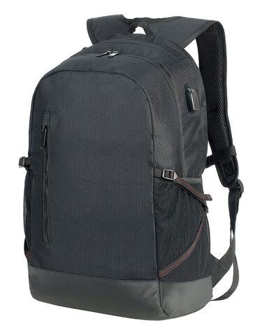 Shugon Leipzig Daily Laptop Backpack, Black/Black, One Size bedrucken, Art.-Nr. 903381920