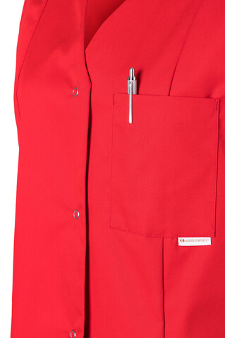 Karlowsky Worksmock Sara, Red, 42 (M) bedrucken, Art.-Nr. 904674004