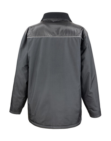 Result Work-Guard Vostex Long Coat, Black, 4XL bedrucken, Art.-Nr. 905331019