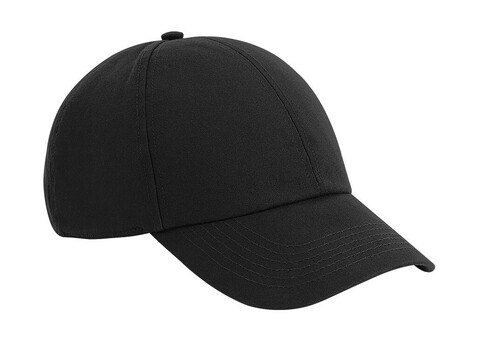 Beechfield Organic Cotton 6 Panel Cap, Black, One Size bedrucken, Art.-Nr. 906691010