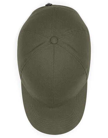 Beechfield Organic Cotton 6 Panel Cap, Black, One Size bedrucken, Art.-Nr. 906691010