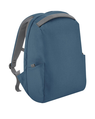 Quadra Project Recycled Security Backpack Lite, Slate Blue, One Size bedrucken, Art.-Nr. 907303210