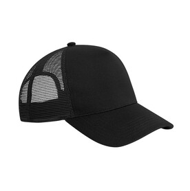 Beechfield Microknit Snapback Trucker, Black, One Size bedrucken, Art.-Nr. 907691010