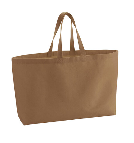 Westford Mill Oversized Canvas Tote Bag, Caramel, One Size bedrucken, Art.-Nr. 908287400