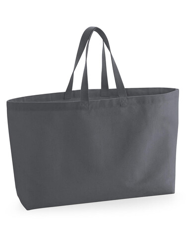 Westford Mill Oversized Canvas Tote Bag, Graphite Grey, One Size bedrucken, Art.-Nr. 908281310