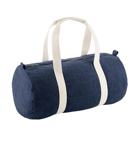 Bag Base Denim Barrel Bag, Denim Blue, One Size bedrucken, Art.-Nr. 911293190
