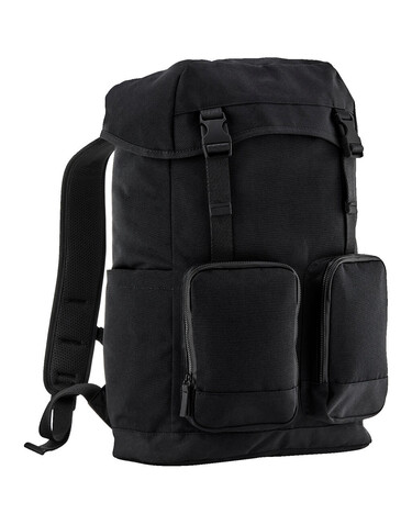 Quadra Stockholm Laptop Rucksack, Black, One Size bedrucken, Art.-Nr. 911301010