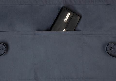 Karlowsky Waist Apron Basic with Pockets, Anthracite, One Size bedrucken, Art.-Nr. 911671400