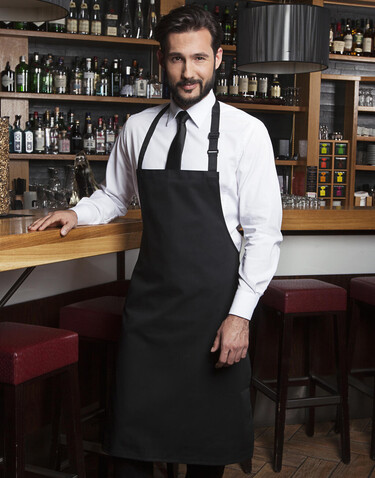 Karlowsky Bib Apron Basic, Bordeaux, One Size bedrucken, Art.-Nr. 912674460