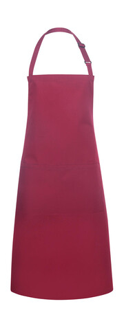 Karlowsky Bib Apron Basic with Pocket, Aubergine, One Size bedrucken, Art.-Nr. 913674450
