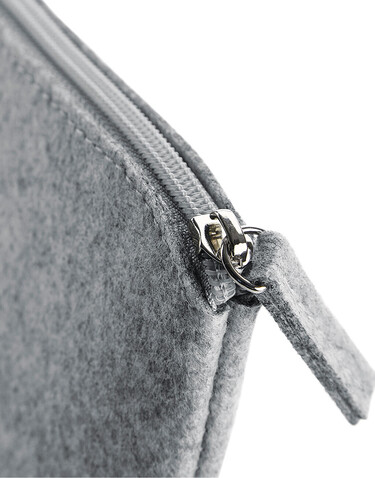 Bag Base Felt Accessory Pouch, Charcoal Melange, One Size bedrucken, Art.-Nr. 916291050