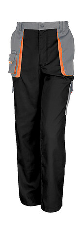 Result LITE Trouser, Black/Grey/Orange, 4XL bedrucken, Art.-Nr. 918331978