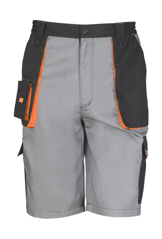 Result LITE Short, Grey/Black/Orange, XS bedrucken, Art.-Nr. 919331821